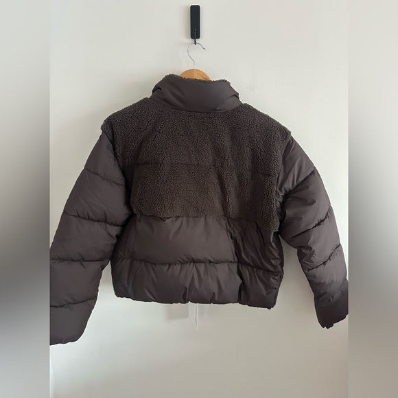 NWT Athleta brown Halo hybrid‎ puffer jacket size medium - Picture 10 of 10